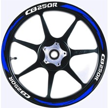 Çınarrium Yeni Özel  Motosiklet Jant Şeridi CB250R Uyumlu Mavi Sağ-Sol/ön-Arka