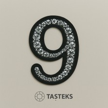 Taşteks Taşlı Ütülenebilen Veya Sticker Olarak Kullanılabilen 6cm ''9'' Sayısı