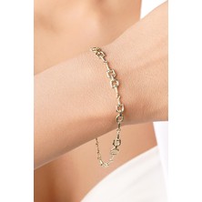 Fiyonk Kuyumculuk 14 Ayar Altın Inferno Bileklik