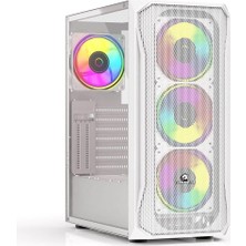Gamebooster GB-T005MW Usb3.0 Rgb Fan Mesh Panel Beyaz Kasa (Psu Yok)