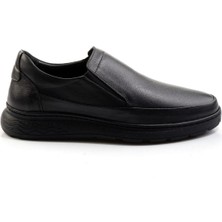 Siyah Hakiki Deri Erkek Casual Ayakkabı E01076980743