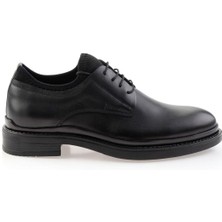 Siyah Hakiki Deri Erkek Klasik Ayakkabı E01442222203