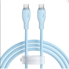 Baseus Pudding C To C 100W Kablo 1.2m Mavi (P10355702311-00)