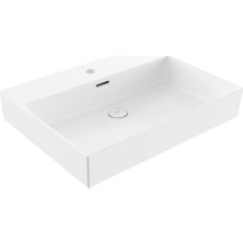 Bocchi Milano Tezgah Üstü Lavabo 60 cm Parlak Beyaz 1376-001-0126