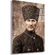 Ata - Mustafa Kemal Atatürk - Ata Sözü Cam Tablo