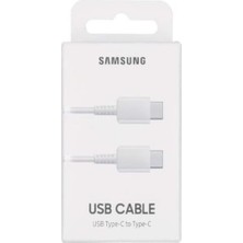 Samsung EP-DA705 Type-C To Type-C 25W Data ve Şarj Kablo Beyaz