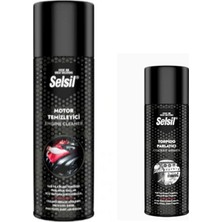 Selsil Susuz Motor Temizleme Spreyi 500 ml ve Torpido Parlatıcı 200 ml