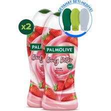 Palmolive Body Butter Çilek Rüyası Banyo ve Duş Jeli 500 ml x 2 Adet Kremsi Formül ile Cildinizi Şımartın