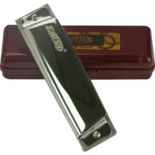 East Top T10 Harmonica Paslanmaz Çelik Gövde / 10 Delikli / Gümüş Renk Mızıka