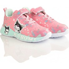  Kuromi Kız Çocuk Siyah Mavili Hafif ve Esnek Günlük Spor Ayakkabı 26 Ile 30 No Arası Işıklıdır