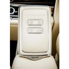 Autohan Keys Renault Clio 5, Megane 4, Dacia Kadjar Anahtar Kılıfı, 4 Buton, Beyaz Altın
