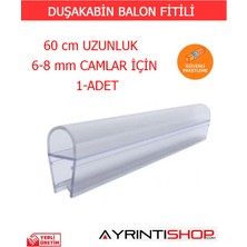 Ayrıntıshop   Duşakabin Cam  Kapı  Balon Fitilleri 8 mm