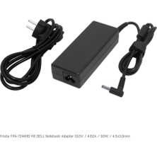 Frisby FPA-7244HD Notebook Adaptör (Hp, Dell) 19.5V 4.62A (Uç Boyutu : 4.5 x 3.0mm)