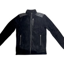Cazador Caz Dik Yaka Siyah Erkek Sweatshirt