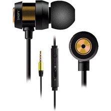 Snopy SN-J01 Siyah Gold Kulak Içi Tek Jaklı Kulaklık