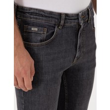 Cacharel Erkek Antrasit Slim Fit Pamuk Karışımlı Jean Pantolon 50313997-VR006
