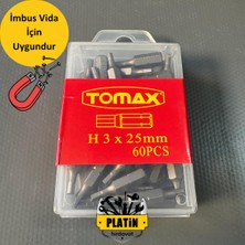 Tomax Kısa Allen Bits Uç 3X25 - (60 Adet) 006040003