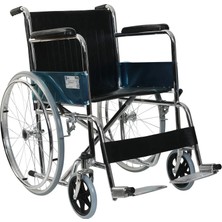 Golfi Standart Tekerlekli Sandalye | Çelik Gövde, Katlanabilir Yapı, Pvc Tekerlek G101
