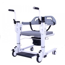 Poylin Tuvalet Özellikli Elektrikli Transfer Sandalyesi | Elektrik Kontrollü Yükseklik Ayarı, 50 cm Oturma Genişliği P771