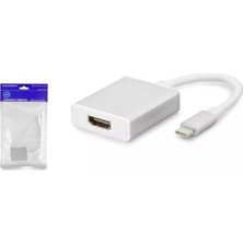 Hadron HDX7760 Type-C (M) To HDMI (F) Adaptör Beyaz
