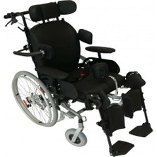 Poylin Yetişkin Fonksiyonel Tekerlekli Sandalye | Tilt Özellikli, Ayarlanabilir Oturum ve Baş Destekli, 150 kg Taşıma Kapasiteli P130