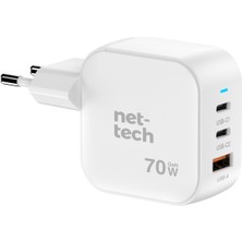 Nettech NT-HCH10 70W Pd+Qc Ganprime Şarj Aleti
