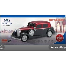 Everton RT-1960 Kırmızı Arabalı  Bluetooth Fm-Usb-Tf-Aux Şarjlı Nostaljik Radyo