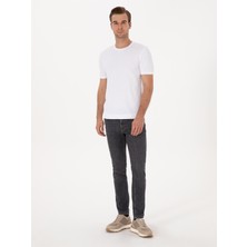 Cacharel Erkek Antrasit Slim Fit Pamuk Karışımlı Jean Pantolon 50313997-VR006