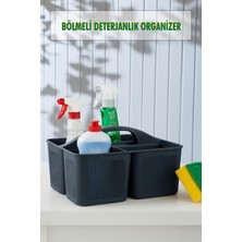 Bölmeli Deterjanlık Organizer Füme