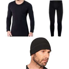 Askeri Siyah Termal Takım Polar Eldiven / Polar Boyunluk / Bere -20 +20 Derece Termal Koruyuculuk