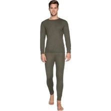 Termal -30 Derece Bambu Askeri Haki Içlik Takım Asker Seti