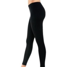 Kadın Siyah 2'li Paket 102 Termal Tayt Içlik Kışlık Termal Tayt