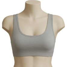 Marsilyan- Gri Mı Emay 1816 6'lı Pedli Kalın Askılı Alıştırma Sütyeni