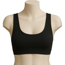 Marsilyan- Siyah Mı Emay 1816 6'lı Pedli Kalın Askılı Alıştırma Sütyeni