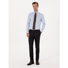 Cacharel Erkek Açık Mavi Slim Fit %100 Pamuk Klasik Gömlek 50318179-VR003