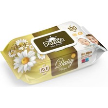 Pafilya Papatya Islak Mendil 120 li (Alcohol Free- Paraben Free) Premium Quality(çiçekli)