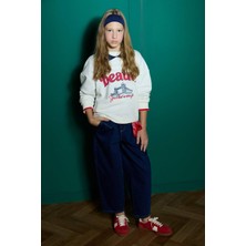 DeFacto Balloon Fit Geniş Paça Jean Pantolon Kız Çocuk F2608A825AU