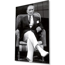 Atatürk Baskılı Cam Tablo 4mm Dayanıklı Temperli Cam