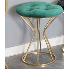 Mim Gold - Yeşil Darbuka Yuvarlak Puf