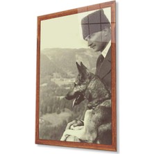 Atatürk Cam Tablo 4mm Dayanıklı Temperli Cam, Atatürk Glass Wall Art