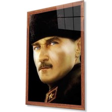 Atatürk Cam Tablo 4mm Dayanıklı Temperli Cam, Atatürk Glass Wall Art