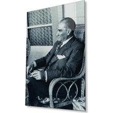 Atatürk Baskılı Cam Tablo 4mm Dayanıklı Temperli Cam