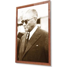 Atatürk Cam Tablo 4mm Dayanıklı Temperli Cam, Atatürk Glass Wall Art