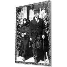 Atatürk Cam Tablo 4mm Dayanıklı Temperli Cam, Atatürk Glass Wall Art