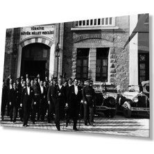 Atatürk Cam Tablo 4mm Dayanıklı Temperli Cam, Atatürk Glass Wall Art