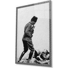 Atatürk Cam Tablo 4mm Dayanıklı Temperli Cam, Atatürk Glass Wall Art