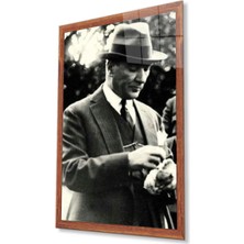 Atatürk Cam Tablo 4mm Dayanıklı Temperli Cam, Atatürk Glass Wall Art