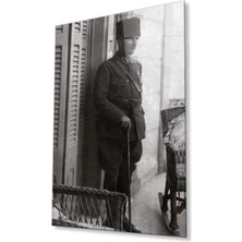 Atatürk Cam Tablo 4mm Dayanıklı Temperli Cam, Atatürk Glass Wall Art