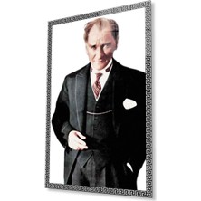 Atatürk Cam Tablo 4mm Dayanıklı Temperli Cam, Atatürk Glass Wall Art