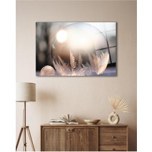 Kar Küresi Cam Tablo 4mm Dayanıklı Temperli Cam Snow Globe Glass Wall Art